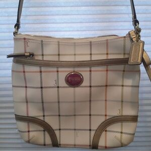 Coach Peyton Tattersall File Crossbody Bag